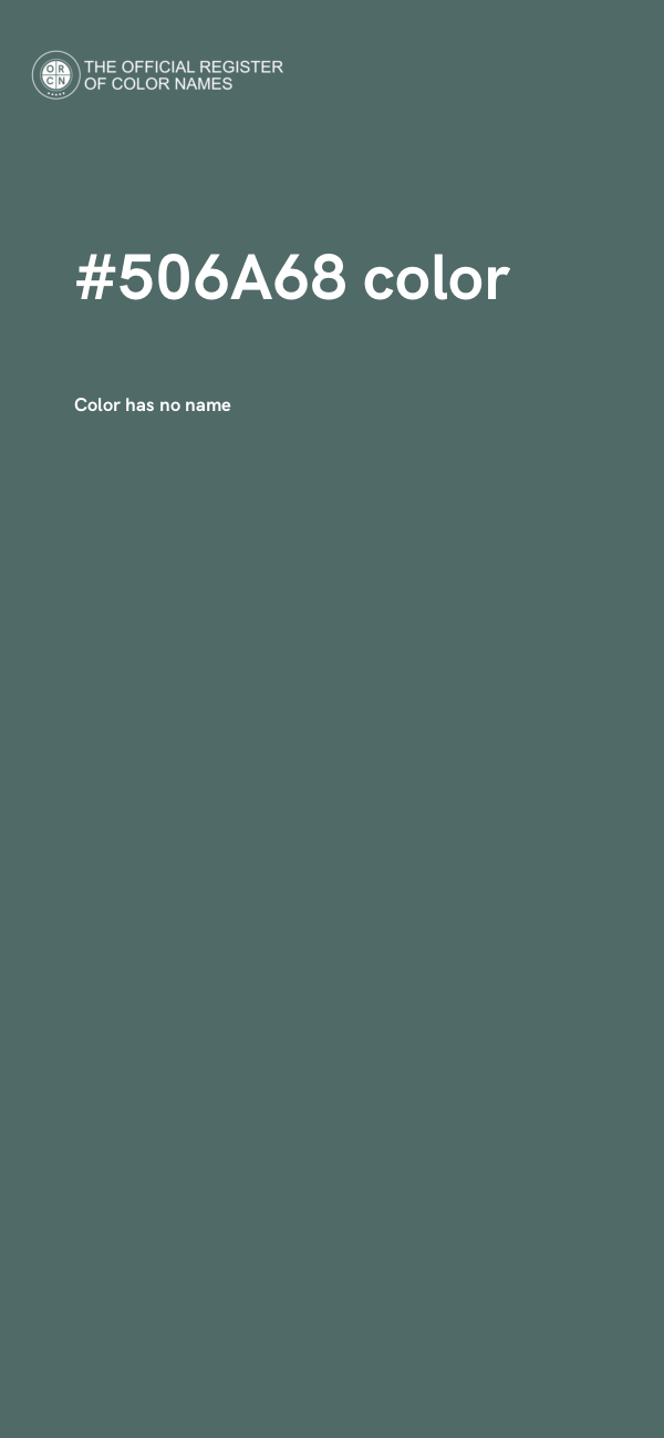 #506A68 color image