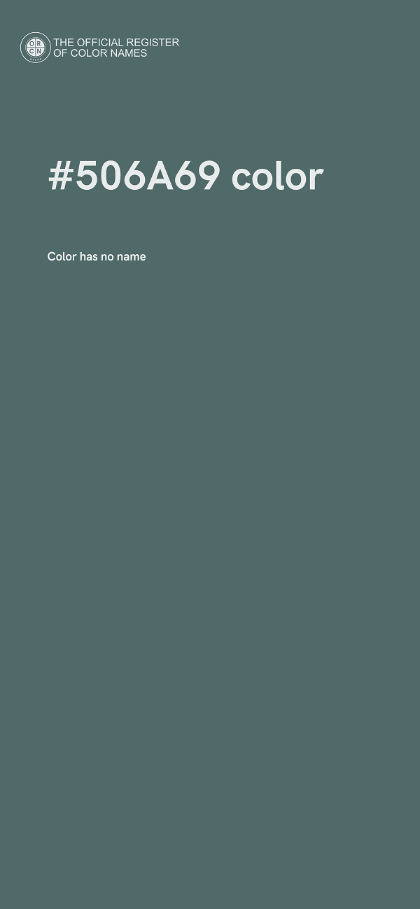 #506A69 color image