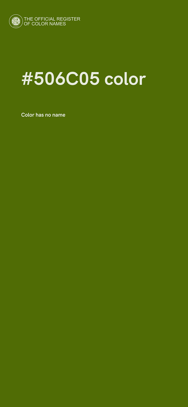 #506C05 color image