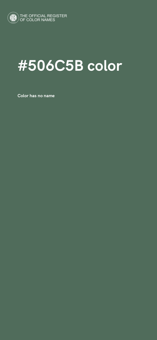 #506C5B color image