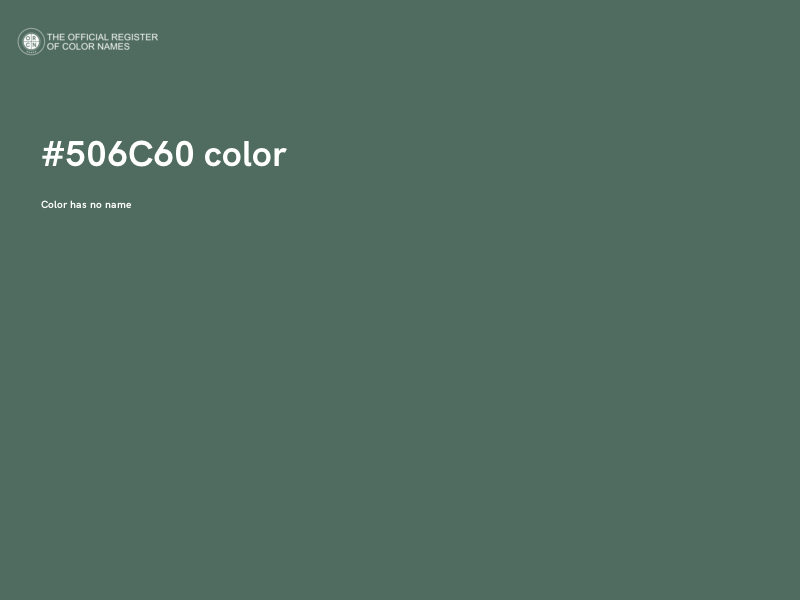 #506C60 color image
