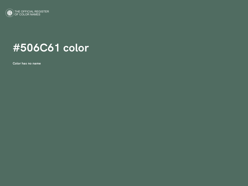 #506C61 color image
