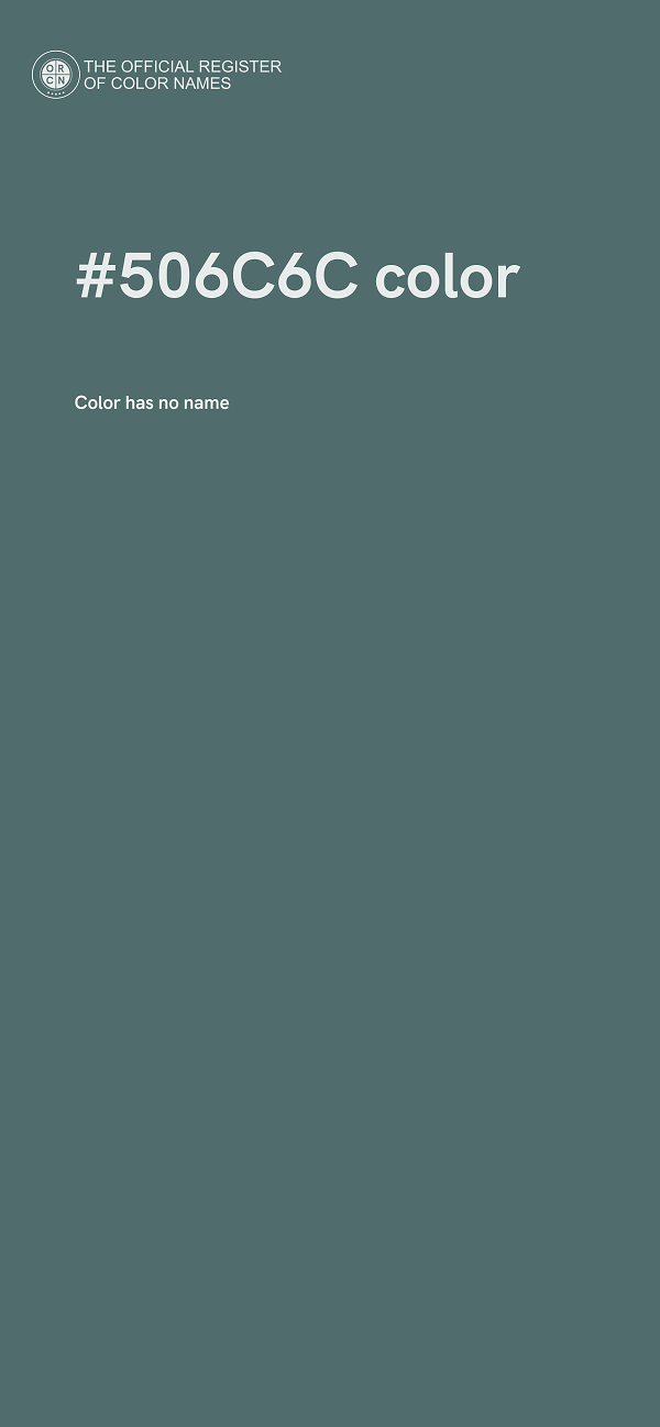#506C6C color image