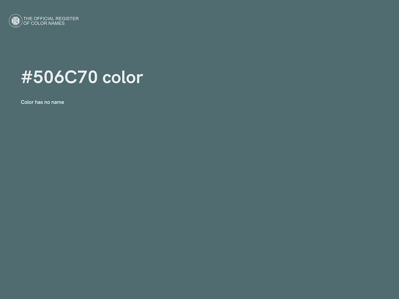 #506C70 color image