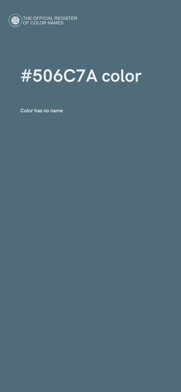 #506C7A color image