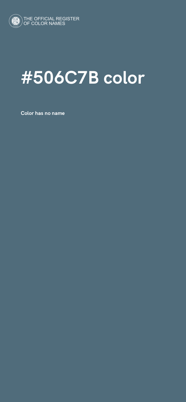 #506C7B color image