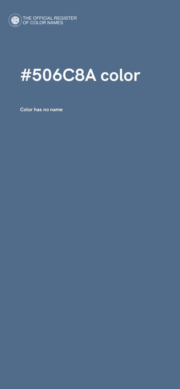 #506C8A color image