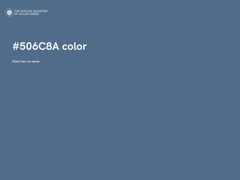 #506C8A color image