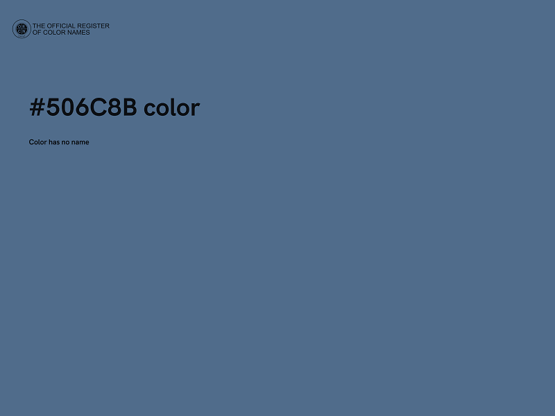 #506C8B color image