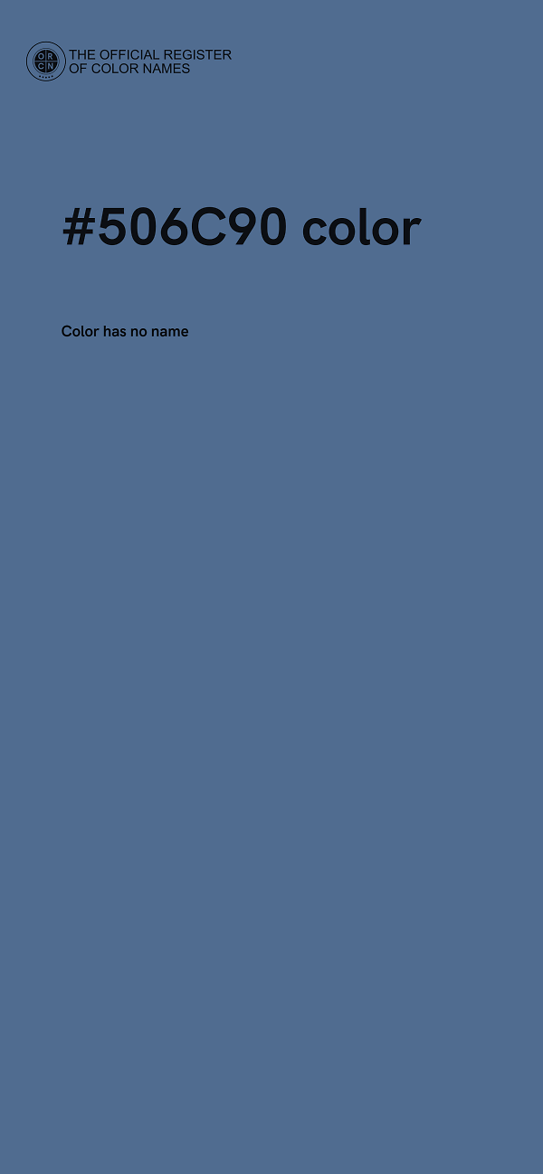 #506C90 color image