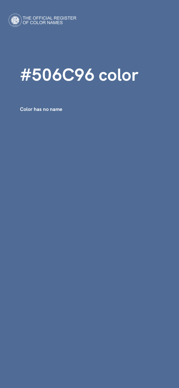 #506C96 color image