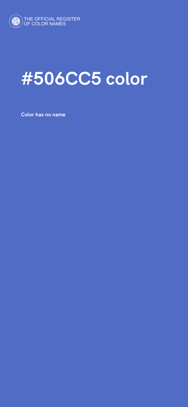 #506CC5 color image