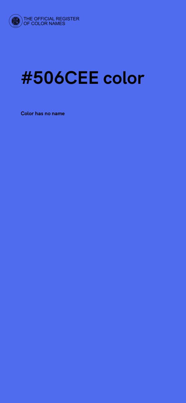 #506CEE color image