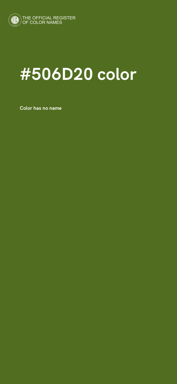 #506D20 color image