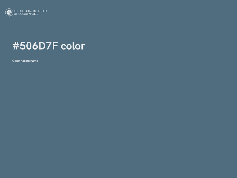 #506D7F color image