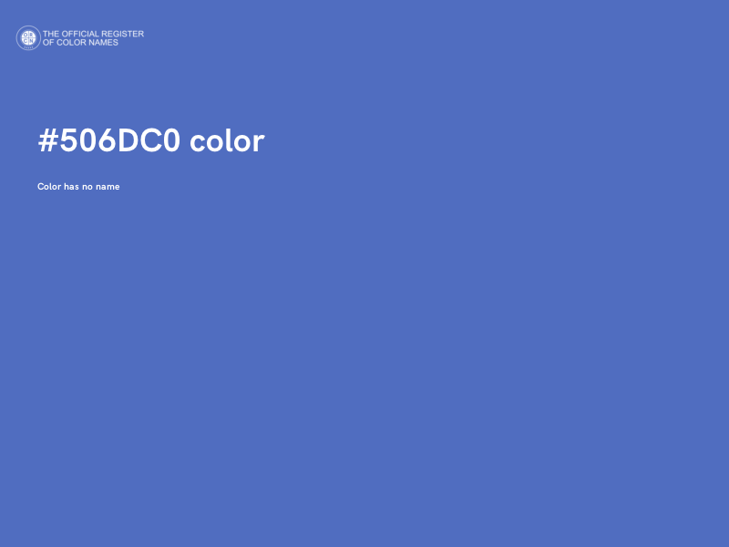 #506DC0 color image