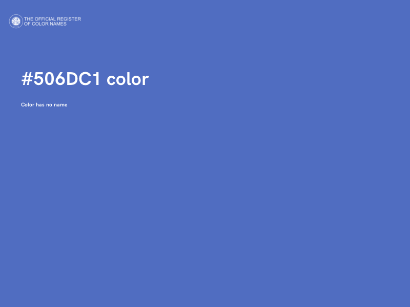 #506DC1 color image
