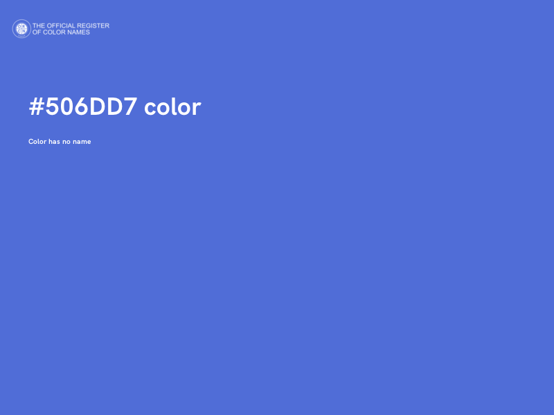 #506DD7 color image