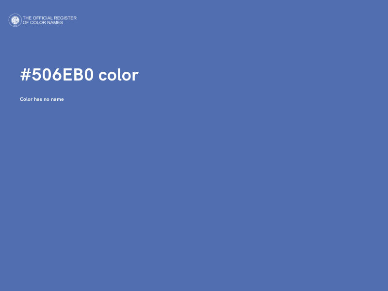#506EB0 color image