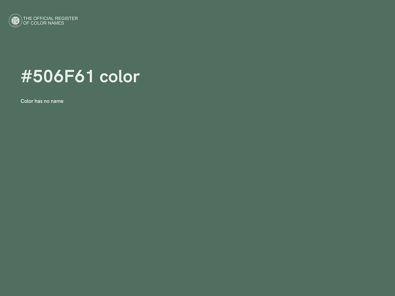 #506F61 color image