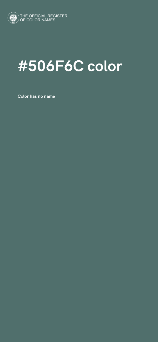 #506F6C color image