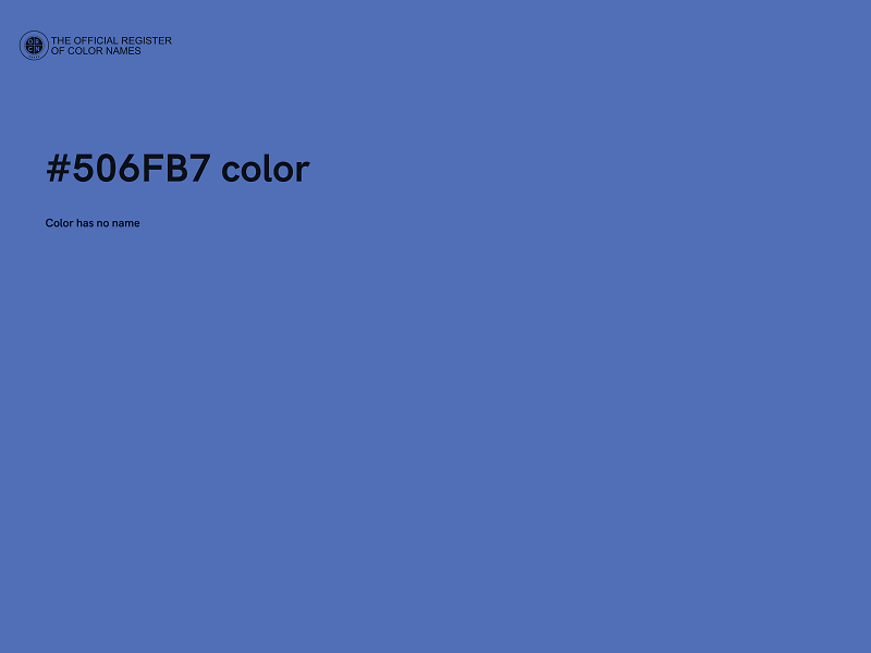 #506FB7 color image