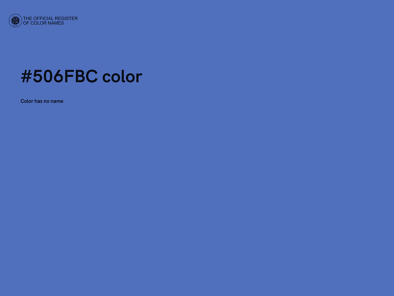 #506FBC color image