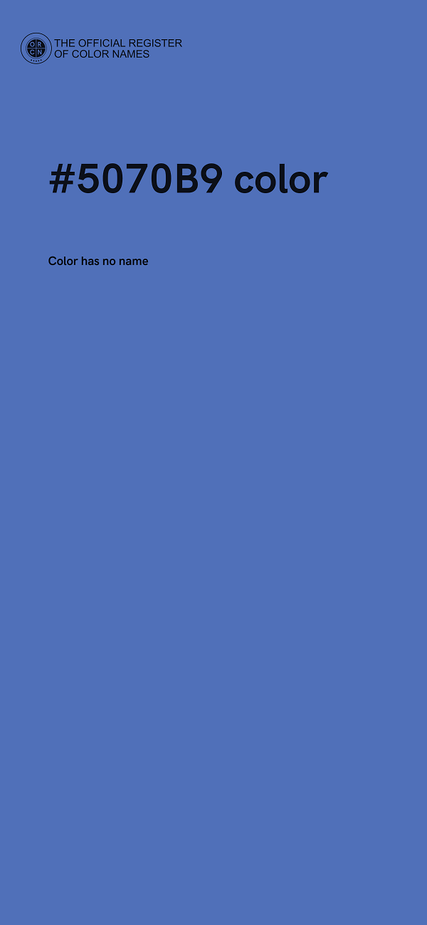 #5070B9 color image