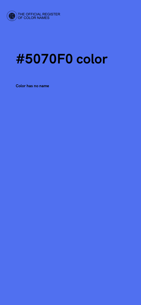 #5070F0 color image