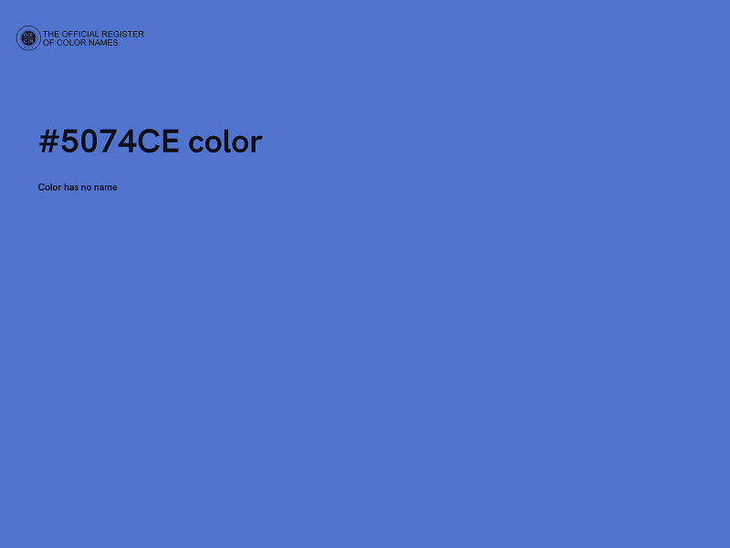 #5074CE color image