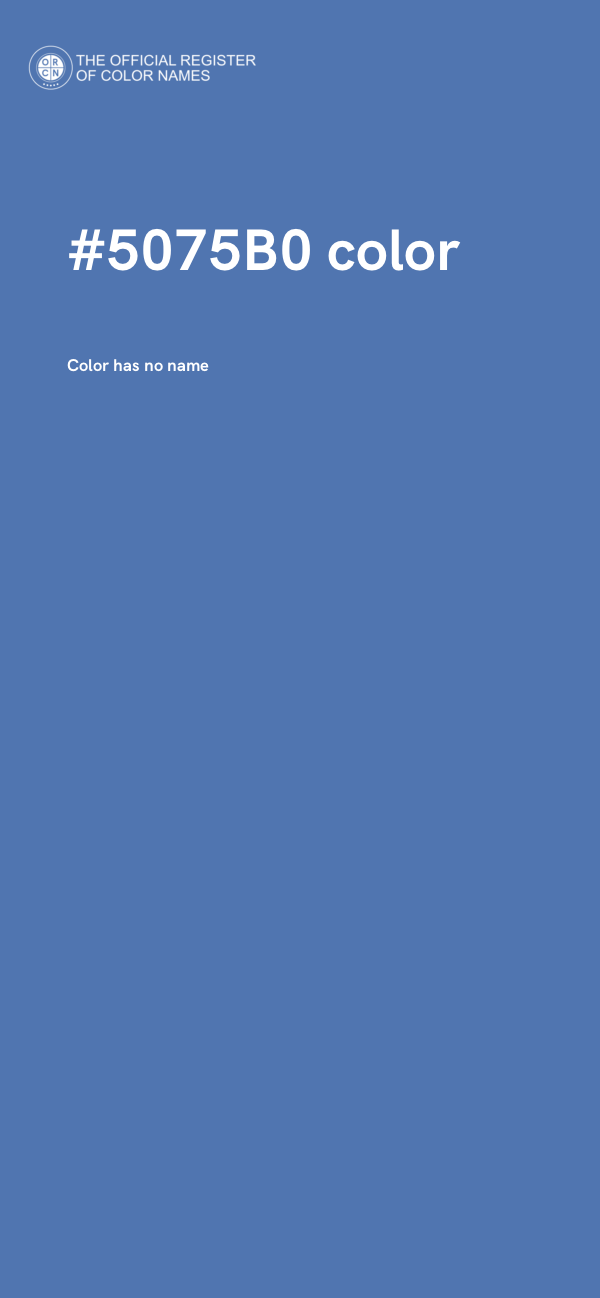 #5075B0 color image