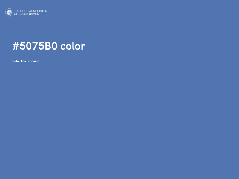 #5075B0 color image