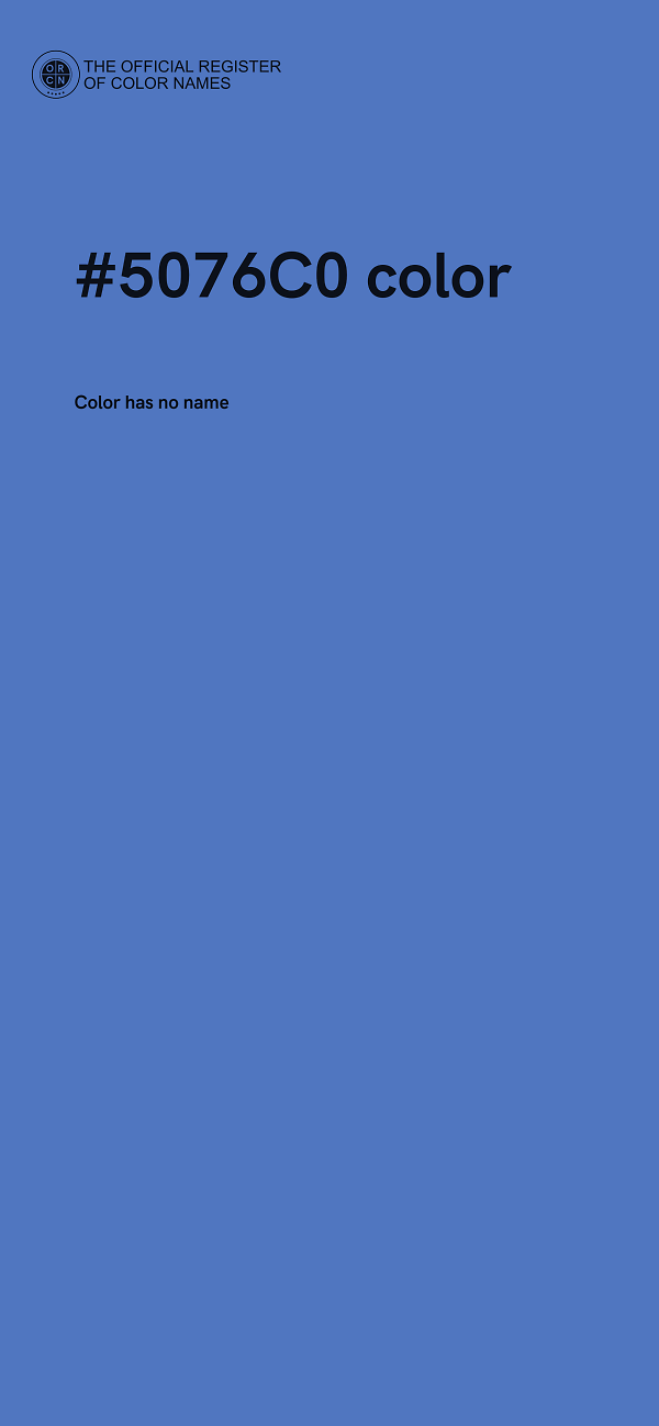 #5076C0 color image