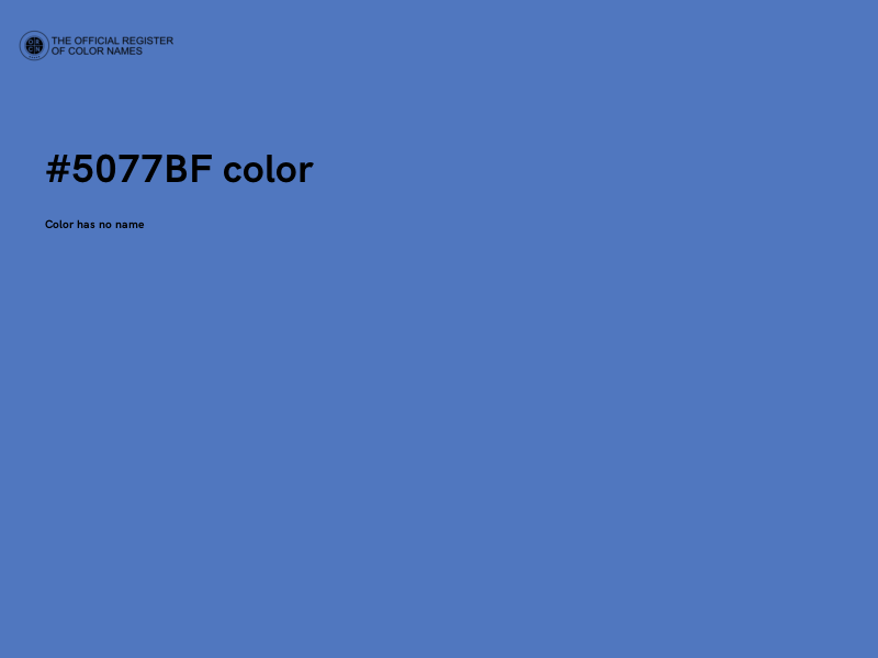 #5077BF color image