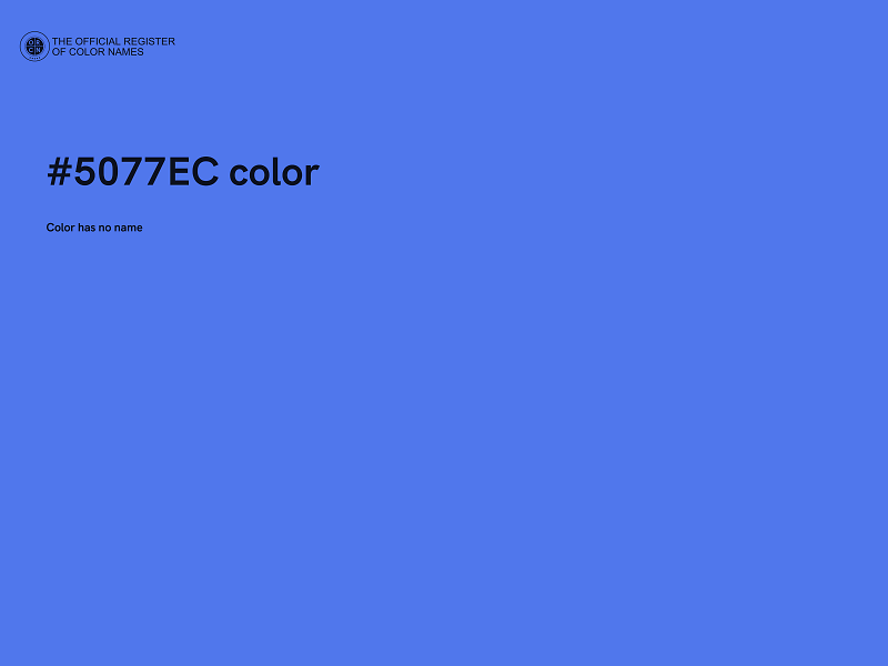 #5077EC color image