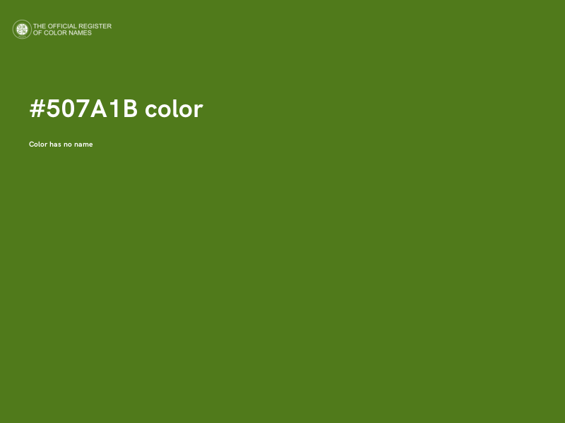 #507A1B color image