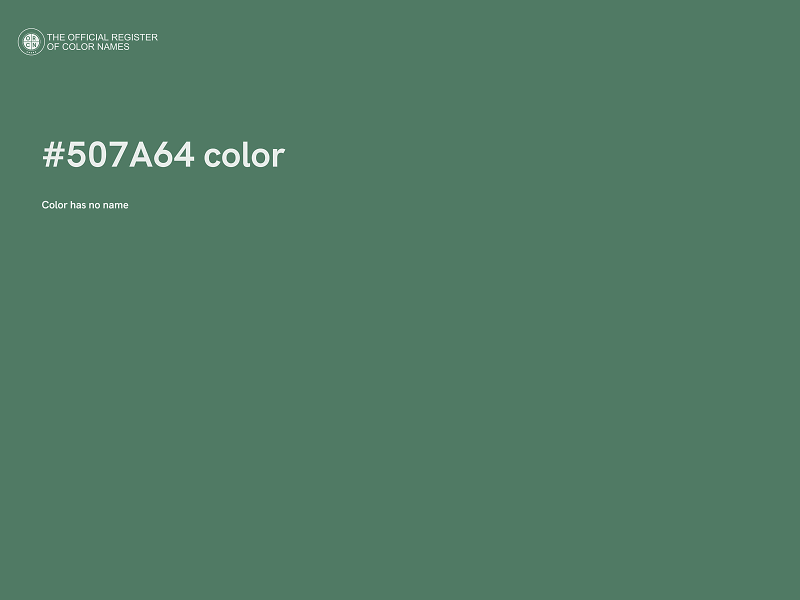 #507A64 color image