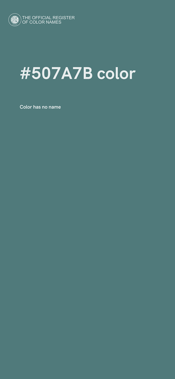 #507A7B color image
