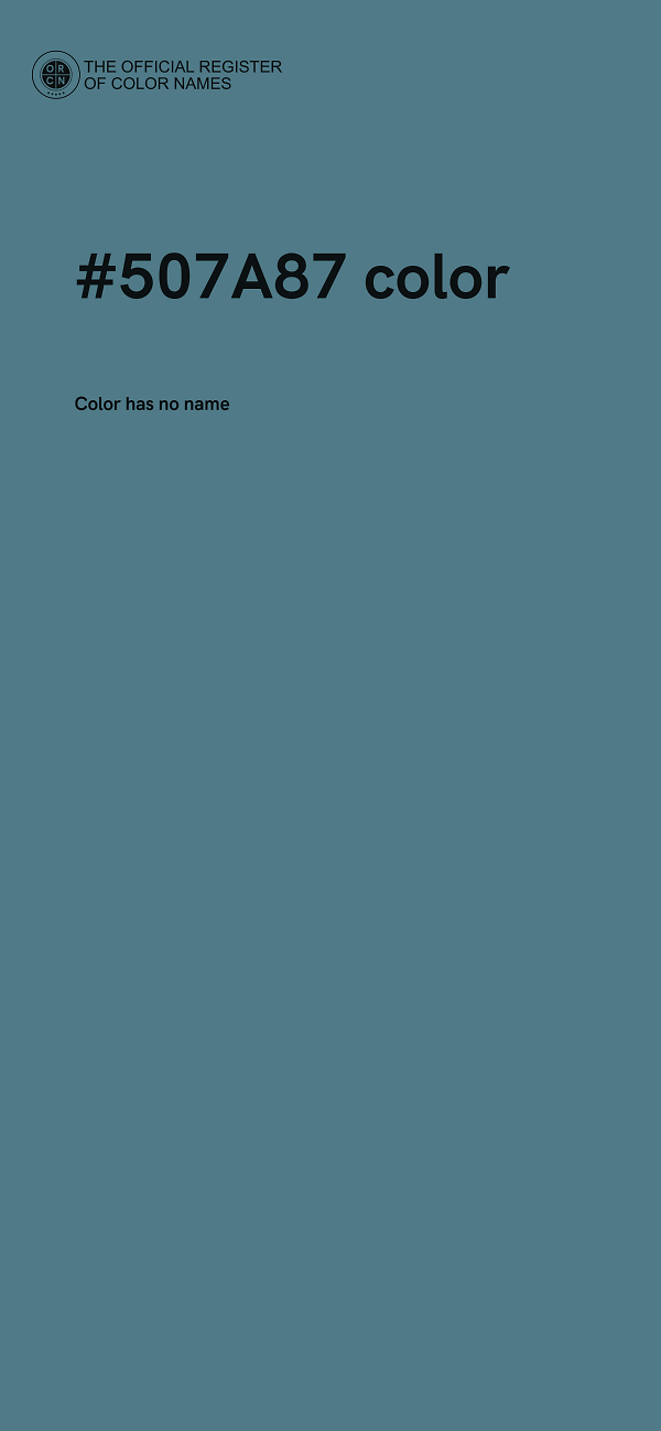 #507A87 color image
