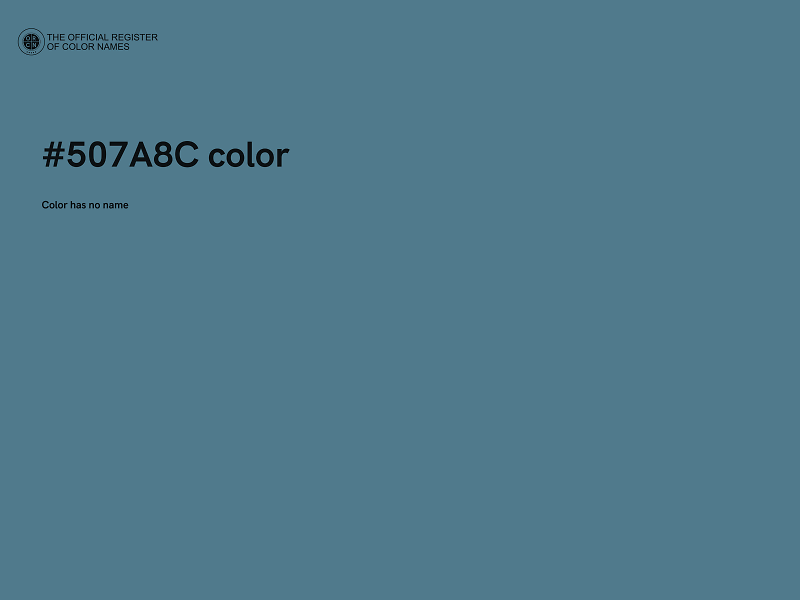 #507A8C color image