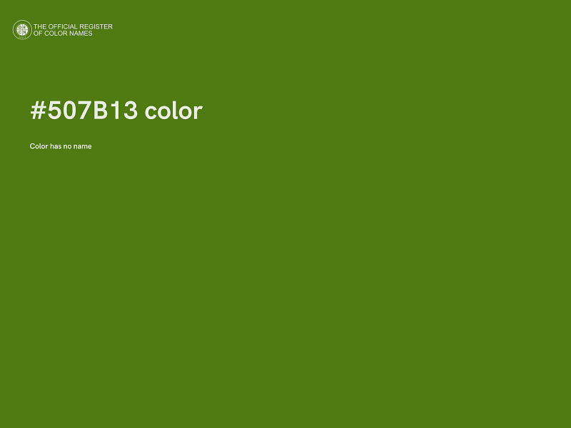 #507B13 color image