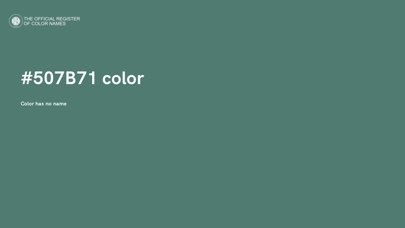 #507B71 color image