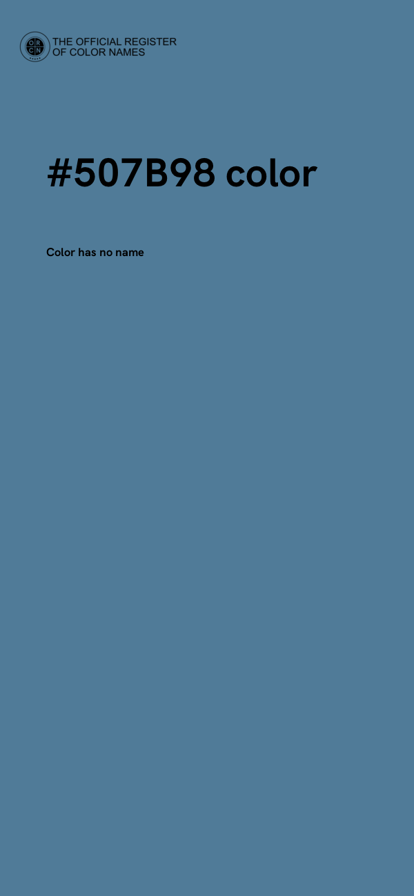 #507B98 color image