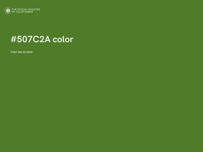 #507C2A color image