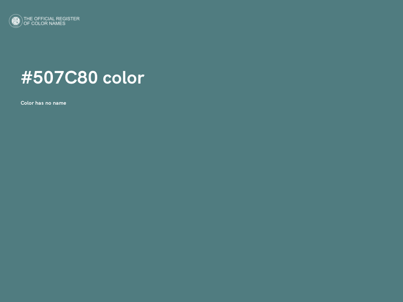 #507C80 color image