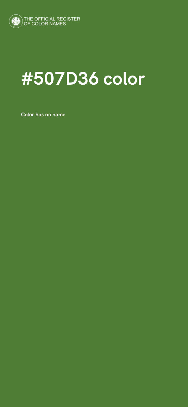#507D36 color image
