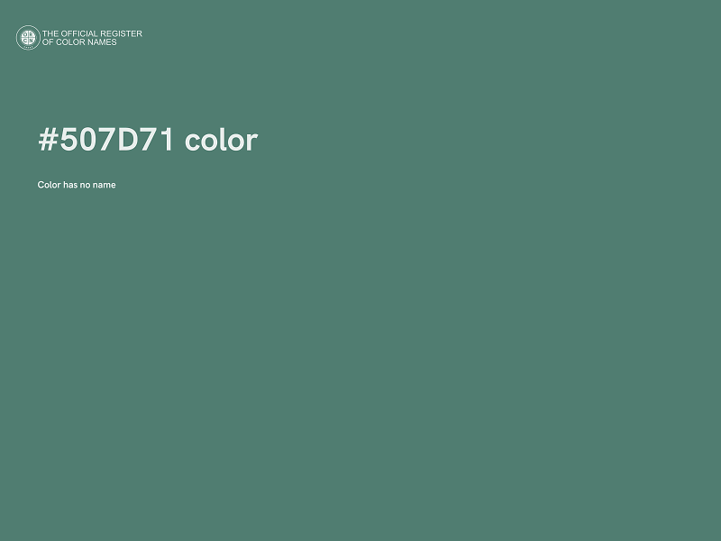 #507D71 color image