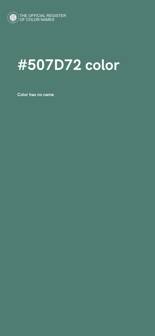 #507D72 color image