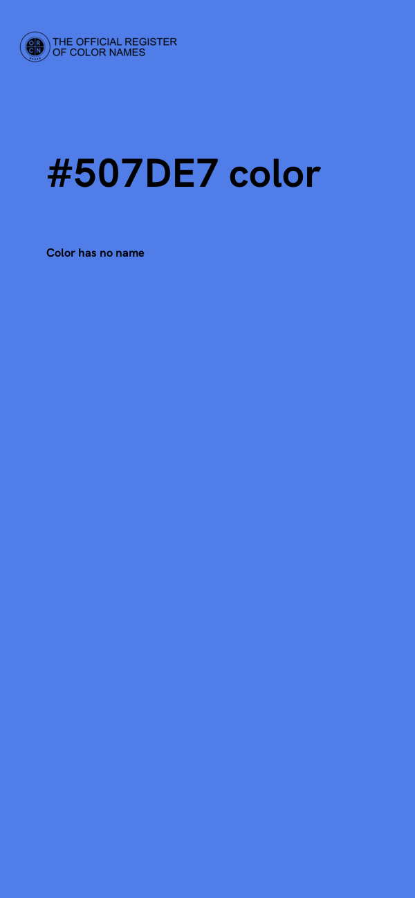 #507DE7 color image