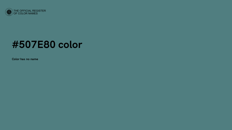 #507E80 color image